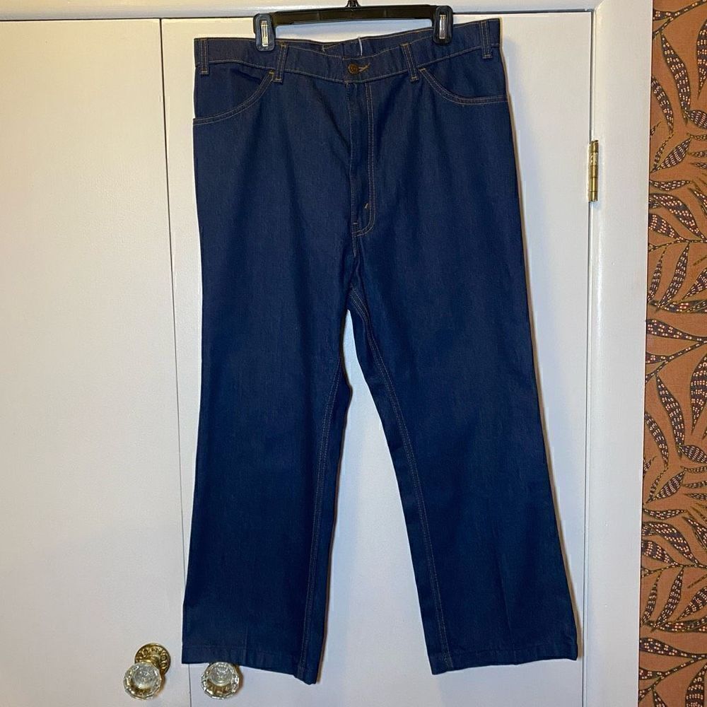 LEVI’S Vintage Orange Tab Straight Leg Dark Wash Men’s Jeans Size 37x27